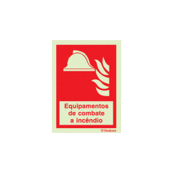 Sinalização dos equipamentos de extinção