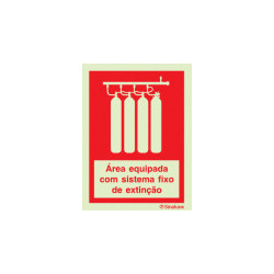 Sinalização dos equipamentos de extinção
