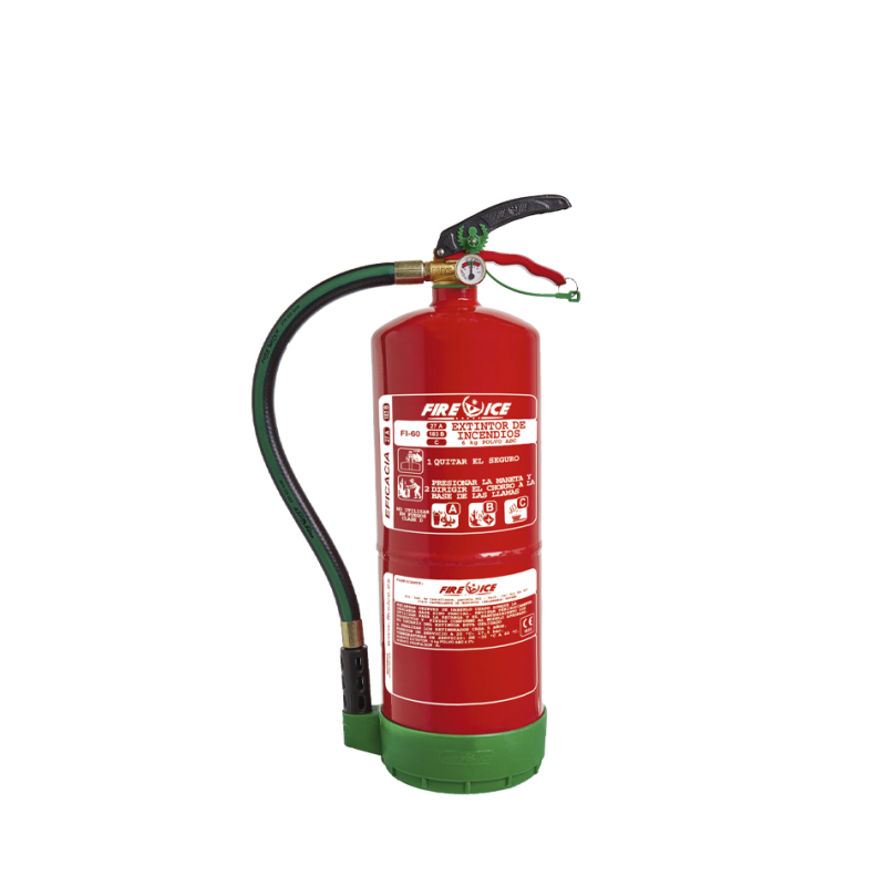 Extintor portátil de 6kg - POLVO EFICACIA MEDIA - 27A 183B