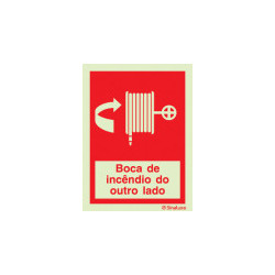 Sinalização de extintores e bocas de incêndio