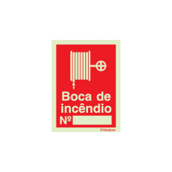 Sinalização de extintores e bocas de incêndio