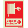 Sinalização de extintores e bocas de incêndio
