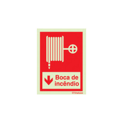 Sinalização de extintores e bocas de incêndio