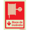 Sinalização de extintores e bocas de incêndio