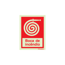 Sinalização de extintores e bocas de incêndio